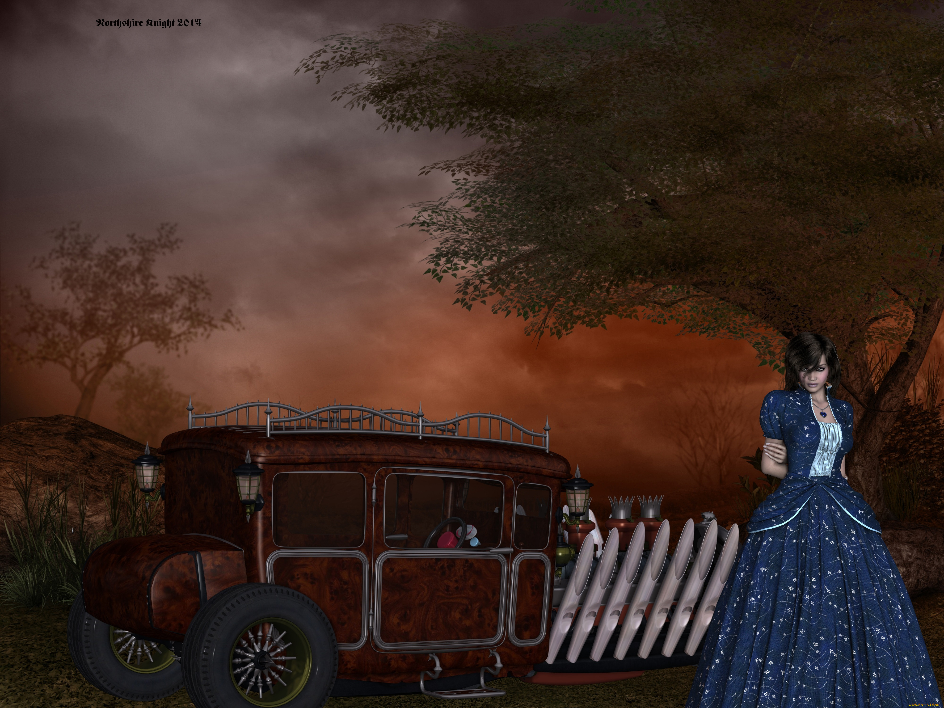 , 3d car&girl, , , , 